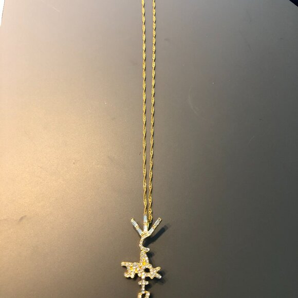► FAKE DIAMOND GOLD CHAIN TRAVIS SCOTT CACTUS JACK - Picture 3 of 3
